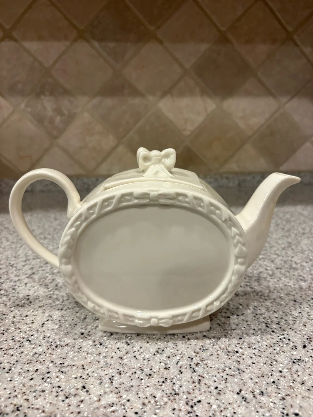 Ivory Porcelain Teapot